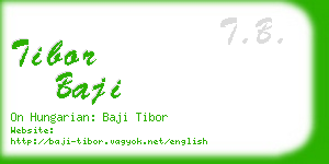 tibor baji business card